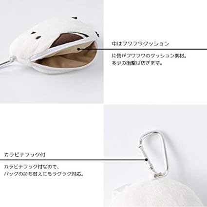 【ことりカフェ】シマエナガ リール付パスポーチ ぬいぐるみ パスケース 定期入れ