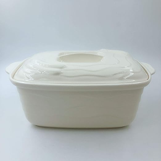 千陶 千賀陶器 ぬか漬け鉢 萬古焼 ホワイト