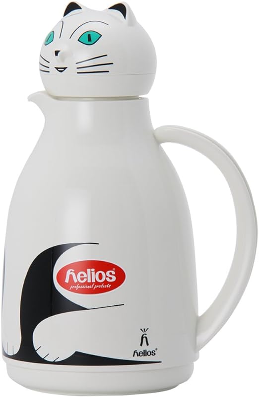 Helios ヘリオス 魔法瓶 1L キャット・ホワイト