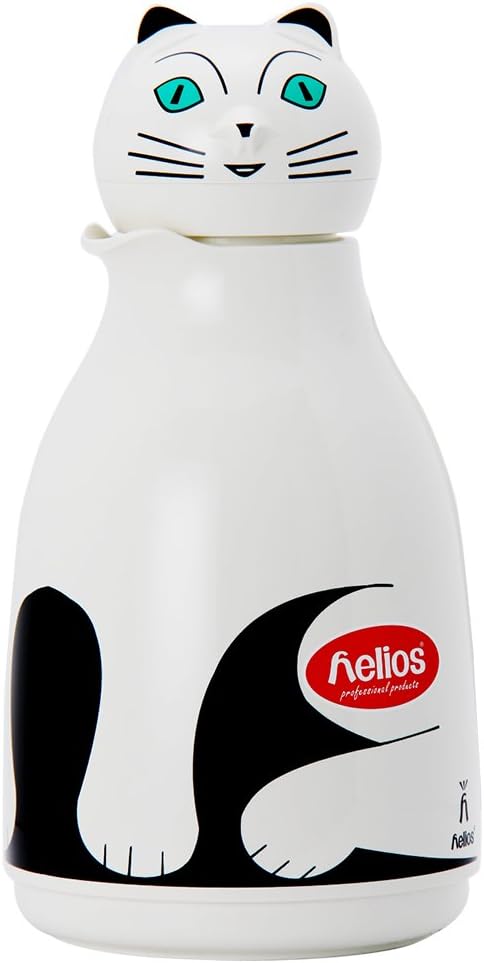 Helios ヘリオス 魔法瓶 1L キャット・ホワイト
