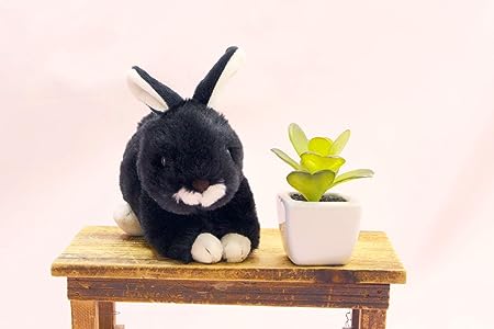 うさぎのマロン レッキス ブラック ぬいぐるみ
