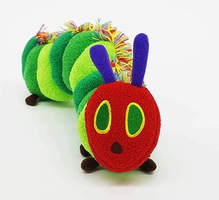 はらぺこあおむし カラフル M ぬいぐるみ 長さ24cm グリーン