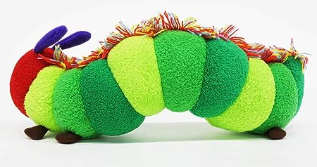はらぺこあおむし カラフル M ぬいぐるみ 長さ24cm グリーン