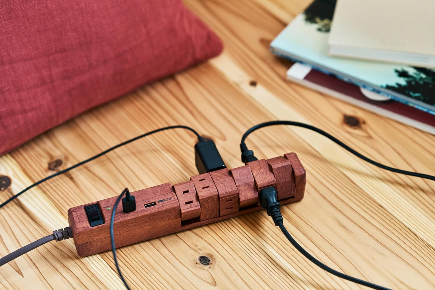 ファーゴ TAPKING USB AC12個口 3.4A USB 2ポート ダーク ウッド