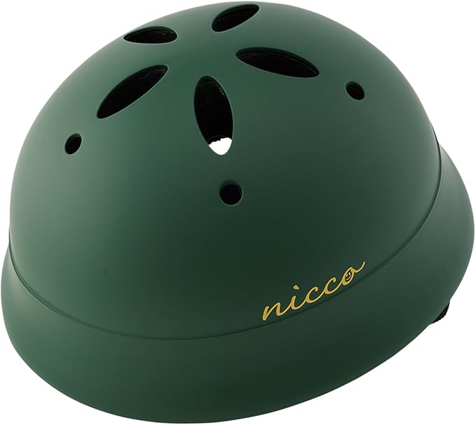 クミカ工業 nicco ニコ ルシック ベビーヘルメット マットグリーン