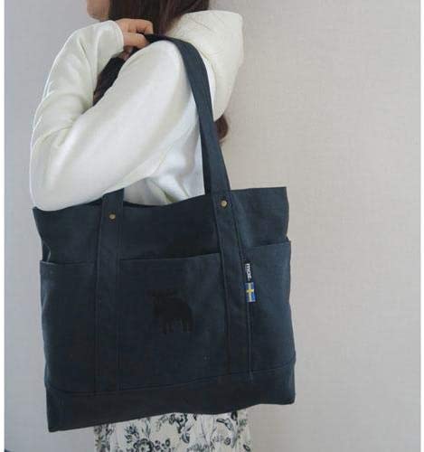 moz 帆布トート L ブラック BK