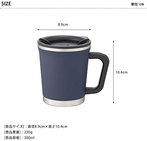 thermo mug(サーモマグ) シリコン ダブルマグ ネイビー