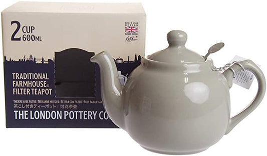ロンドンポタリーファームハウス ティーポット グレイ 2cup